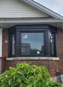 Black bay window in East York